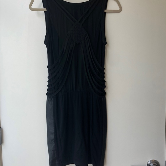 Black Dress with Leather lining - Picture 5 of 6